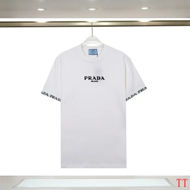 prada t-shirt manches courtes pour unisexe s_124125b